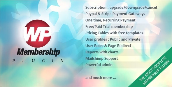 WP Membership (v1.6.2) WordPress会员插件 - 强大的会员管理系统