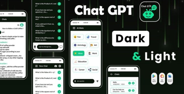 Chat GTP – ChattyAI – Android Source Code v1.0 | 安卓聊天AI应用源代码