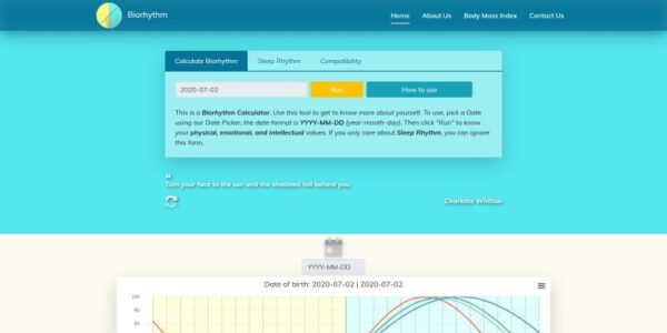 Yet Another Biorhythm Calculator PHP v1.0 - 生物节律计算器PHP脚本