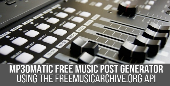 Mp3omatic v1.1.3 WordPress免费音乐自动发布生成插件