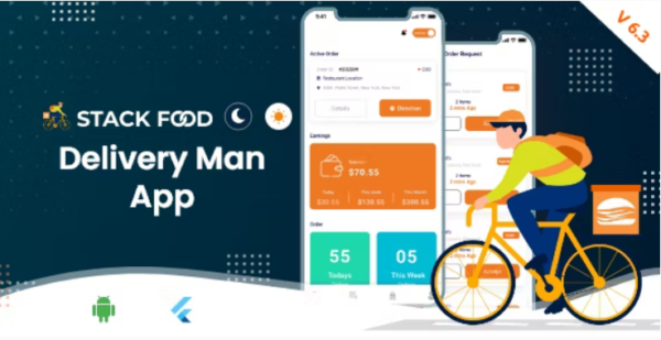StackFood Multi Restaurant v7.6 多餐厅食品订购配送员应用