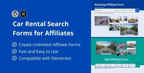 Car Rental Search Forms for Affiliates v1.0 - 汽车租赁联盟搜索表单插件