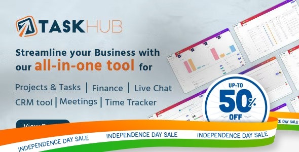 Taskhub v3.0.2 项目管理、财务和客户关系管理工具