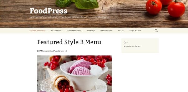 Foodpress (v1.5.3) WordPress主题 - 美食餐厅与食谱博客专用