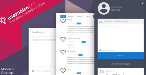 Usernoise Pro Modal Feedback & Contact form v5.2.9 - 专业用户反馈与联系表单插件