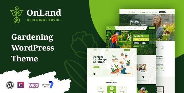 OnLand v1.0.8 园艺WordPress主题 - 绿色植物与花园网站设计