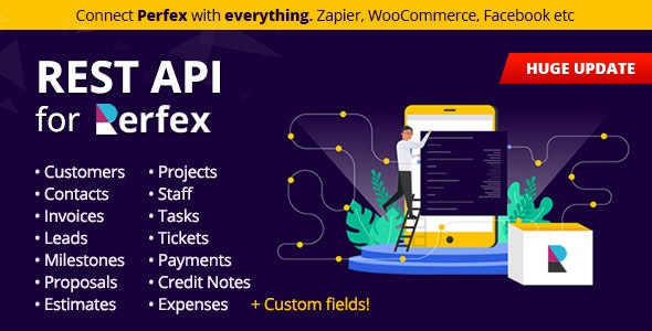 REST API for Perfex CRM v.2.0.4 – 将您的Perfex CRM与第三方应用程序连接