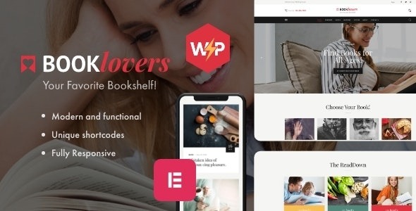 Booklovers (v2.13) 出版与书店WordPress主题 + RTL支持