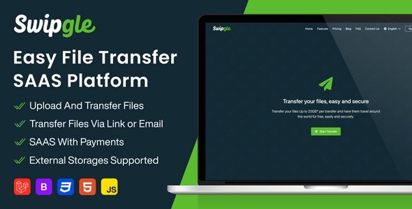 Swipgle v.2.5 简易文件传输SaaS平台