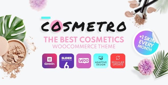 Cosmetro v4.0.7 化妆品商店Elementor WooCommerce主题 - 专业美容电商网站设计