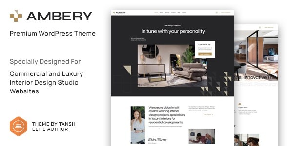 Ambery v1.1.6 室内设计WordPress主题 - 优雅设计与功能完美结合