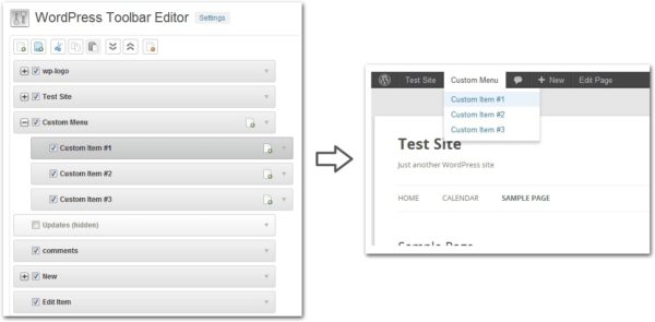 v1.5.1 WordPress Toolbar Editor Pro Addon - WordPress工具栏编辑器专业版插件