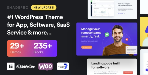 ShadePro (v3.6.5) 创业与SaaS WordPress主题 - 专业响应式设计