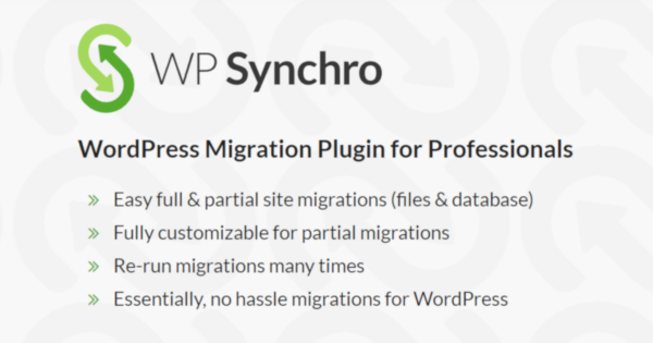 WP Synchro PRO (v1.12.0) - 高效WordPress站点同步工具