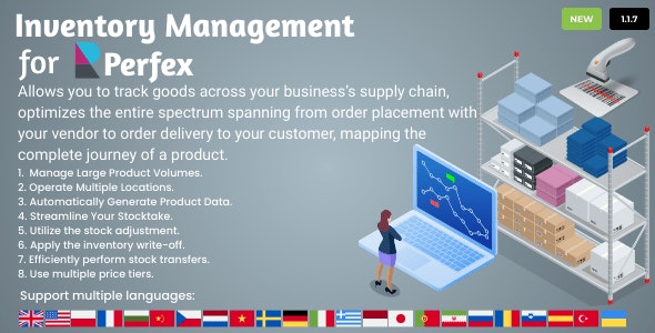 Inventory Management for Perfex CRM v1.3.9 - Perfex CRM库存管理插件