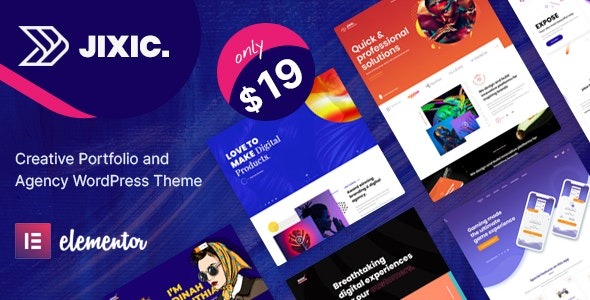 Jixic (v1.7) 作品集与机构 WordPress 主题 - 创意设计与专业展示