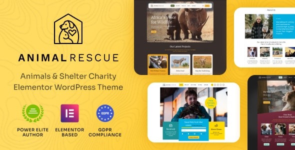 Animal Rescue v1.0.7 Shelter Charity WordPress Theme - 动物救援收容所慈善WordPress主题
