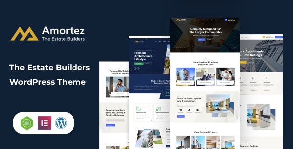 Amortez v1.0.1 房地产集团WordPress主题 + RTL支持
