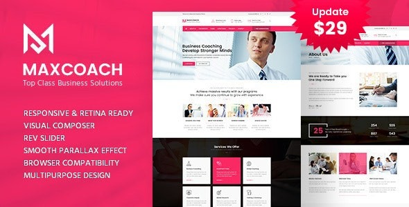 Maxcoach v2.1 Business Consulting WordPress Theme - 商业咨询WordPress主题