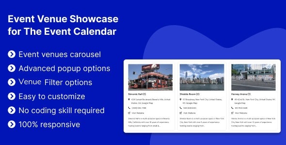 v1.0.1 Event Venue Showcase for The Event Calendar - 活动场地展示插件