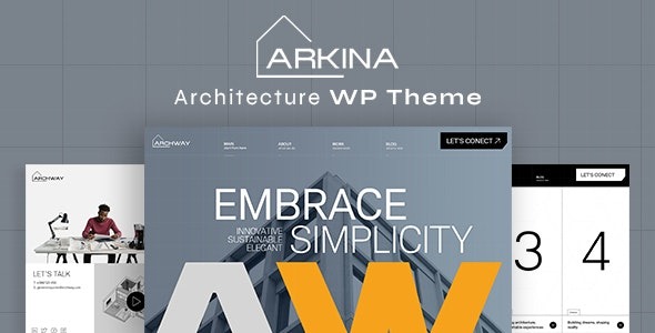 Arkina v1.1 Architecture WordPress Theme - 建筑行业专业WordPress主题
