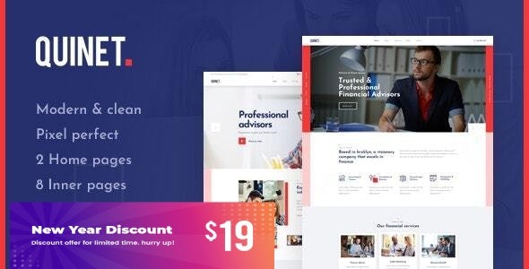Quinet v2.3 Business Consulting WordPress Theme - 专业商业咨询WordPress主题