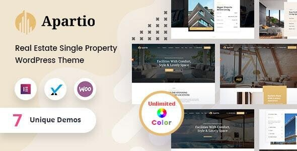 Apartio (v2.3) 单属性WordPress主题 - 专业房地产展示解决方案