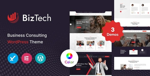 Biztech v1.0.1 咨询企业WordPress主题 - 专业企业网站设计