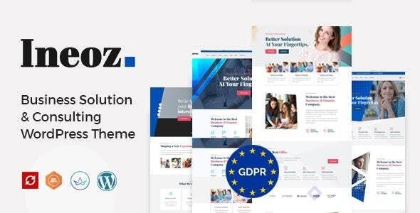 Ineoz (v2.1) 商业咨询WordPress主题 - 专业企业网站解决方案
