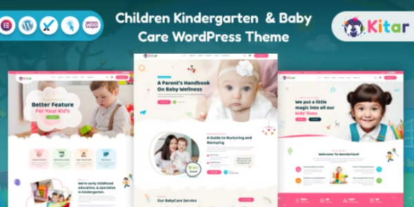 Kitar (v1.0.0) 儿童幼儿园与婴儿护理WordPress主题