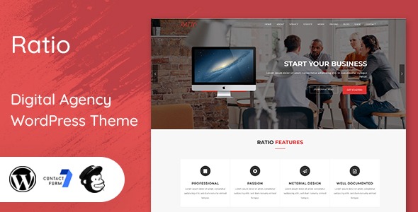 Ratio v1.5 Material Design WordPress Theme - 现代化响应式设计主题