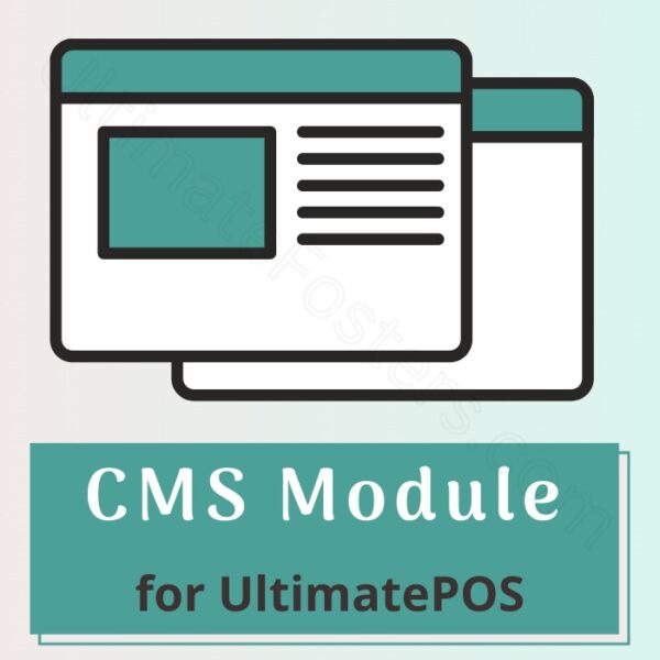 UltimatePOS v3.0的CRM和CMS模块 - 客户关系管理与内容管理系统插件