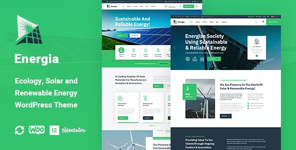 Energia v1.1.2 可再生能源WordPress主题