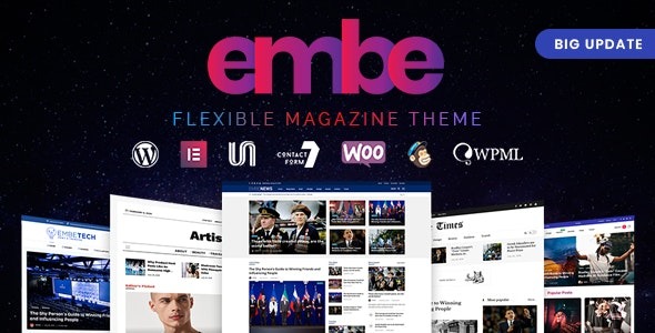 EmBe v2.2.0 灵活杂志WordPress主题 - 多功能杂志网站解决方案