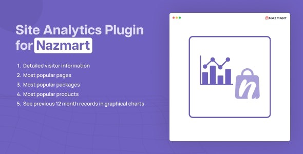 Site Analytics Plugin v1.0.1 Nazmart Multi-Tenancy eCommerce Platform (SAAS) - 网站分析插件，适用于Nazmart多租户电商平台（SAAS）