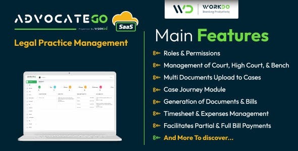 AdvocateGo SaaS v2.2 Legal Practice Management - 法律事务所管理软件
