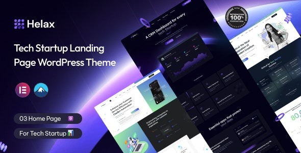 Helax (v1.0.3) 科技创业公司WordPress主题
