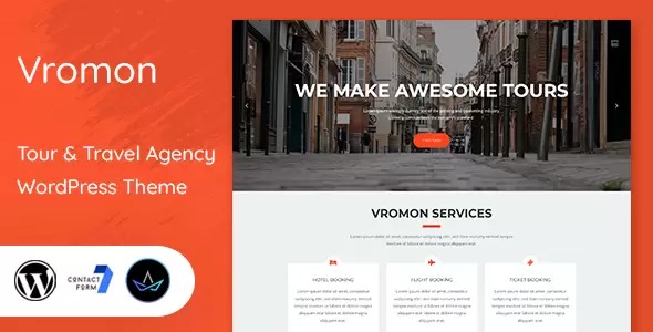 Vromon (v2.1) Tour & Travel Agency WordPress Theme - 旅游旅行社WordPress主题