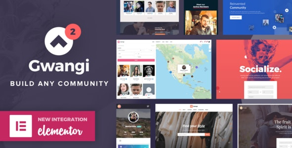 Gwangi v2.4.5 BuddyPress Community Theme - 高级交友社区主题