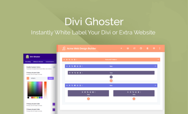 Divi Ghoster v5.0.57 - 隐藏Divi主题标记的WordPress插件