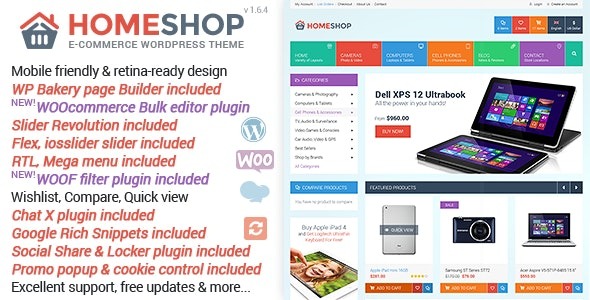 Home Shop v1.6.4 WooCommerce Theme - 家居商店WooCommerce主题
