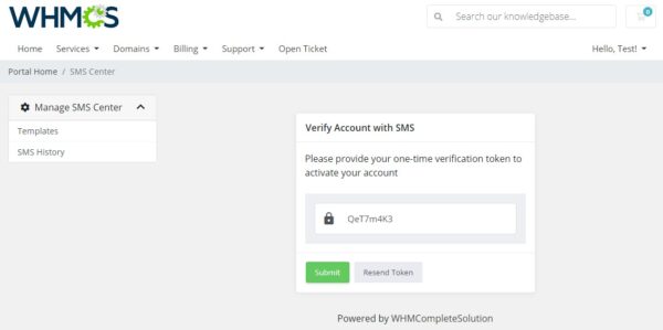 SMS Center For WHMCS v3.16.0 - WHMCS短信中心插件