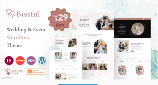 Bissful v1.3 Wedding & Event WordPress Theme - 婚礼与活动主题