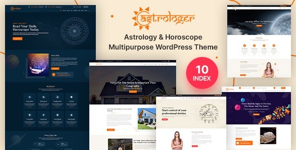 Astrologer v2.3 星座与占星术WordPress主题 - 专业占星与手相分析网站模板