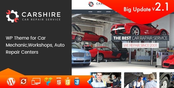 Car Shire v3.7 Auto Mechanic & Repair WordPress Theme - 汽车维修与保养WordPress主题