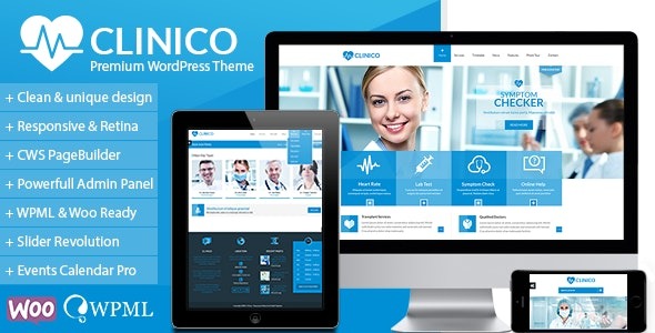 Clinico v1.8.4 Premium 医疗健康主题 - 专业医疗网站设计