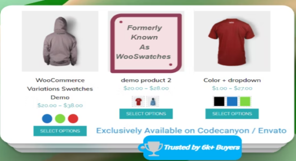 WooSwatches (v4.0.0) WooCommerce颜色或图片变体选择器