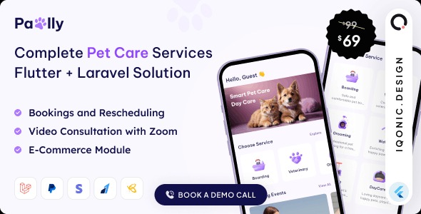 Pawlly v2.0.0 一站式宠物护理解决方案 Flutter + Laravel 与 ChatGPT 结合