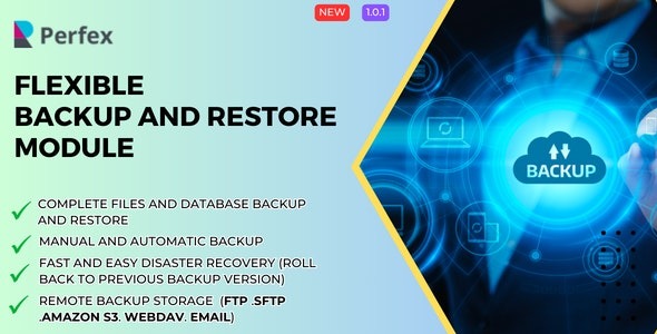 Flexible Backup and Restore Module for Perfex v1.0.2 - Perfex CRM灵活备份与恢复模块
