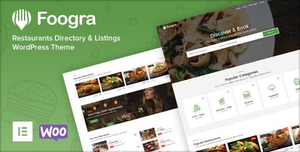 Foogra (v1.0.20) 餐厅目录与列表WordPress主题